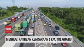 VIDEO: Menhub: Antrean Kendaraan 1 KM, Tol Gratis