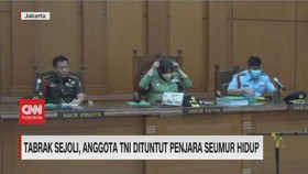 VIDEO: Tabrak Sejoli, Anggota TNI Dituntut Penjara Seumur Hidup