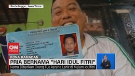 VIDEO: Unik Pria di Probolinggo Bernama Hari Idul Fitri