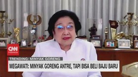 VIDEO: Megawati: Minyak Goreng Antre, Tapi Bisa Beli Baju Baru