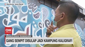 VIDEO: Di Bandung Gang Sempit Disulap Kampung Kaligrafi