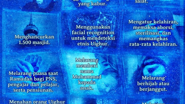 Keberadaan etnis Uighur di provinsi Xinjiang, China, menjadi sorotan dunia karena Beijing diduga menahan satu juta etnis minoritas Muslim di kamp penahanan.