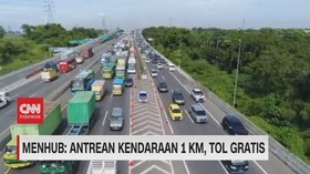 VIDEO: Menhub Antrean Kendaraan 1 KM, Tol Gratis