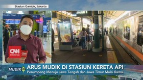 VIDEO: Pantauan Arus Mudik di Stasiun Kereta Api