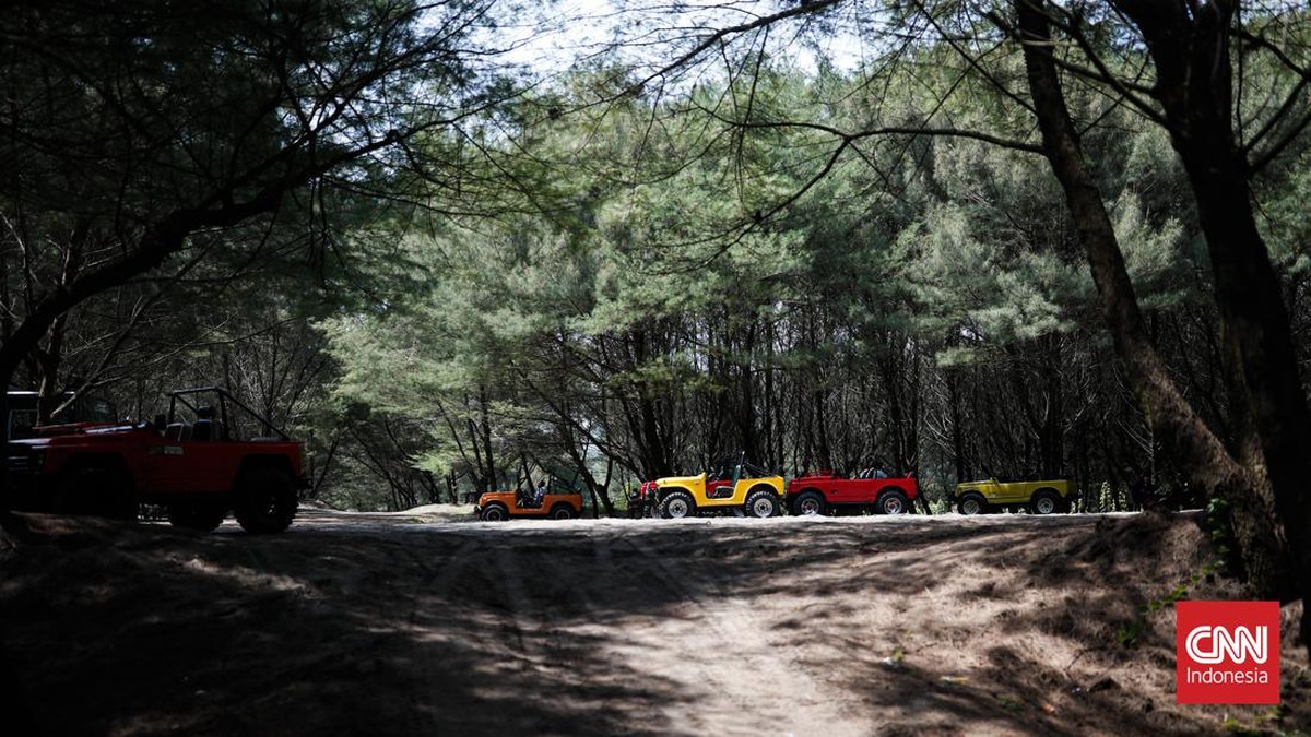 FOTO: Offroad Tepi Pantai Gumuk Pasir, Disapa Pasir dan Angin Yogya