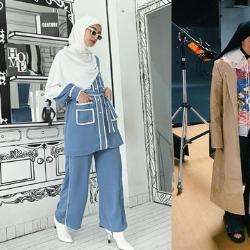 Ide OOTD Gaya Hijab ala Selebriti, dari Kasual hingga Edgy