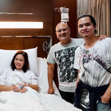 Al, El, dan Dul Dampingi Maia Estianty Sebelum Operasi Batu Empedu