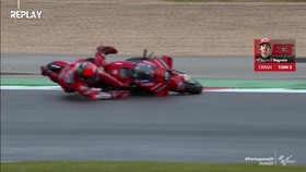 VIDEO: Kecelakaan Bagnaia di FP2 MotoGP Portugal