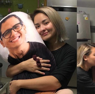 7 Momen Haru Joanna Alexandra Peluk Bantal Raditya Oloan di Hari Ultah