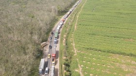 Macet Mengerikan, Jalintim Jambi-Palembang Ditutup