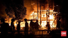 Kebakaran Dahsyat di Pasar Gembrong, Api Berkobar Lebih dari 7 Jam