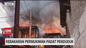VIDEO: Kebakaran Permukiman Padat Penduduk Batu Ceper