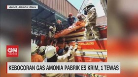 VIDEO: Kebocoran Gas Amonia Pabrik Es Krim, 1 Tewas