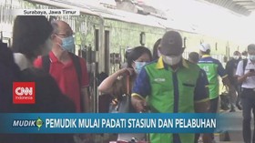 VIDEO: Pemudik Mulai Padati Stasiun dan Pelabuhan