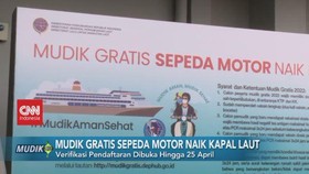 VIDEO: Mudik Gratis Sepeda Motor Naik Kapal Laut
