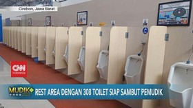 VIDEO: Rest Area dengan 308 Toilet Siap Sambut Pemudik