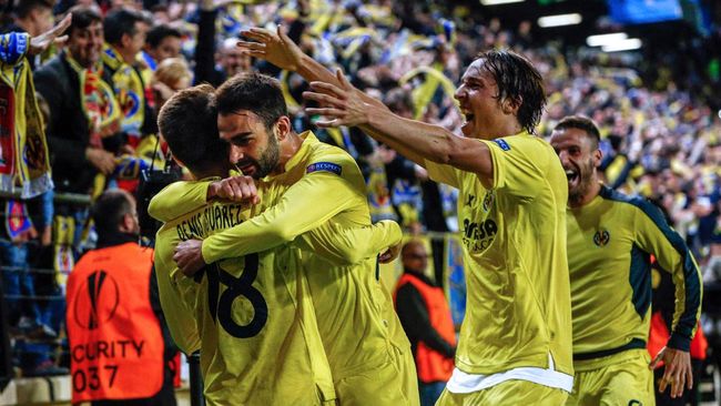 The moment Villarreal beat Liverpool 1-0 in the Semifinals Leg 1