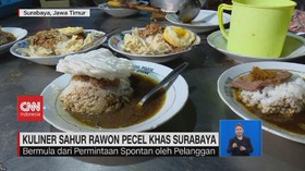 VIDEOL: Kuliner Sahur Rawon Pecel Khas Surabaya dan Nasgitel Khas Solo