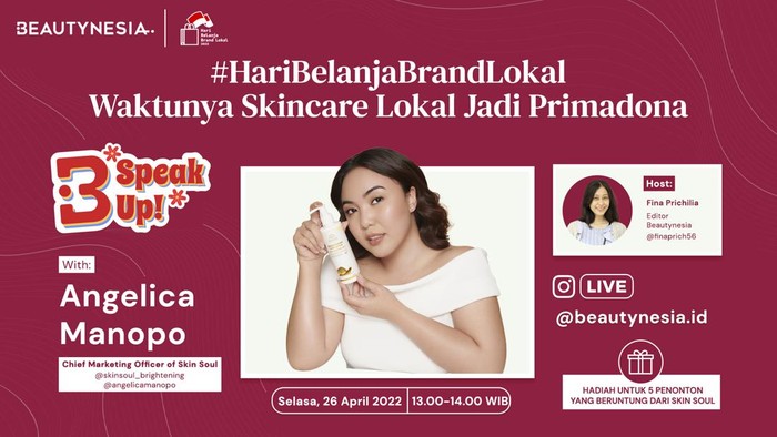 Ngomongin Soal Hari Belanja Brand Lokal, Angelica Manopo Mampir ke B-Speak Up! Ngomongin Soal Hari Belanja Brand Lokal, Angelica Manopo Mampir ke B-Speak Up!