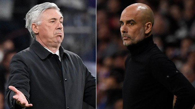 Manchester City akan menghadapi Real Madrid di semifinal Liga Champions musim ini. Berikut head to head Pep Guardiola dan Carlo Ancelotti.