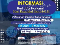 Layanan SIM di Surabaya Libur pada 29 April-8 Mei 2022