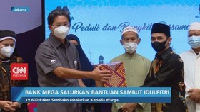 VIDEO: Bank Mega Salurkan Bantuan Sambut Idulfitri