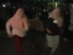 Emak-emak di Sidrap Sulsel Ikut Balap Lari Tengah Malam