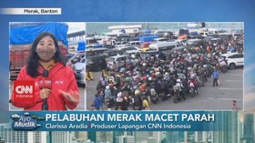 VIDEO: Lalu Lintas Menuju Pelabuhan Merak Sempat Alami Kemacetan