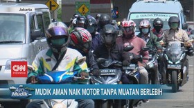 VIDEO: Mudik Aman Naik Motor Tanpa Muatan Berlebih