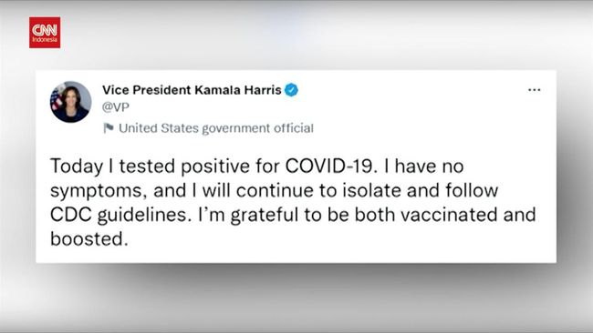 VIDEO: Kamala Harris Positif Covid-19 Tanpa Gejala