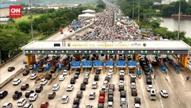 VIDEO: Momen Kemacetan Arus Mudik dI Tol Cikampek