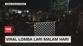 VIDEO: Viral Emak-emak Lomba Lari Malam Hari