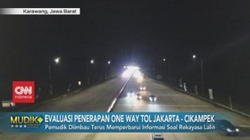 VIDEO: Evaluasi Penerapan One Way Tol Jakarta-Cikampek