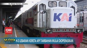 VIDEO: H-3 Lebaran Kereta Api Tambahan Mulai Dioperasikan