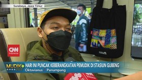 VIDEO: Hari Ini Puncak Keberangkatan Pemudik di Stasiun Gubeng