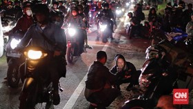 Kalimalang Dipadati Pemudik Motor, Lalu Lintas Sempat Tersendat