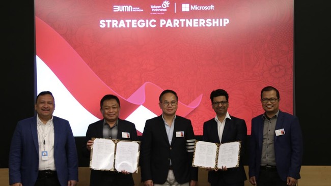 Telkom dan Microsoft bersepakat untuk bersama-sama mendorong percepatan transformasi digital, penguatan intelligent infrastruktur, dan digitalisasi nasional.