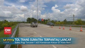 VIDEO: Tol Trans Sumatera Terpantau Lancar