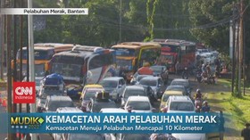 VIDEO: Kemacetan Arah Pelabuhan Merak Kembali Terjadi