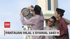 VIDEO: Pantauan Hilal 1 Syawal 1443 H