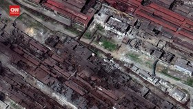 VIDEO: Kehancuran Mariupol dari Lensa Citra Satelit