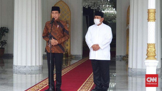 Menteri Pertahanan Prabowo Subianto mendampingi Presiden Joko Widodo menyambut kunjungan Perdana Menteri Malaysia Anwar Ibrahim.