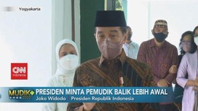 VIDEO: Presiden Minta Pemudik Balik Lebih Awal