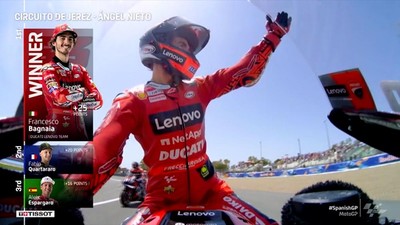VIDEO: Kemenangan Sempurna Bagnaia di MotoGP Spanyol