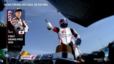 VIDEO: Kemenangan Perdana Ai Ogura di Moto2
