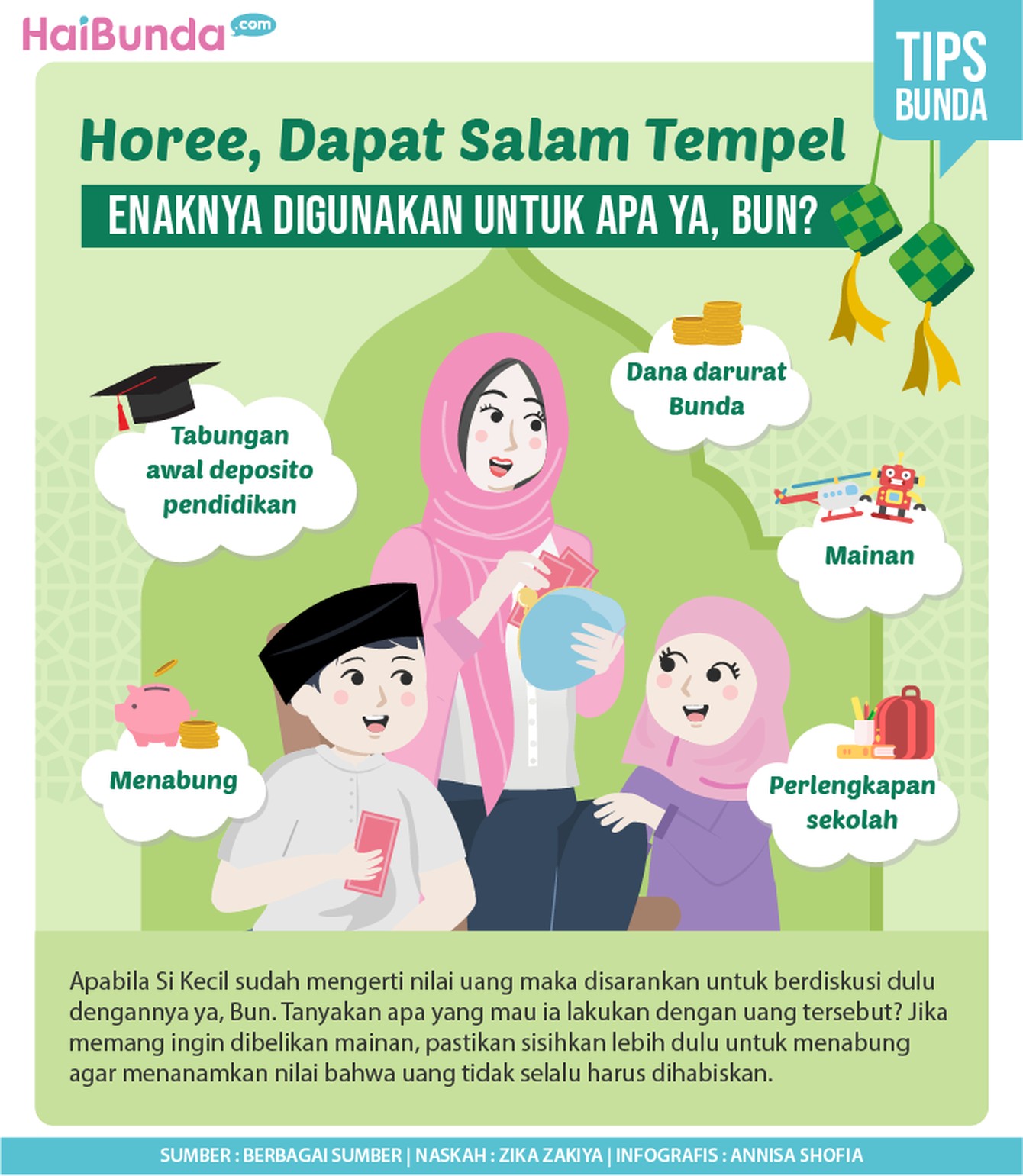 Horee Dapat Salam Tempel,

Enaknya Digunakan untuk Apa ya Bun?