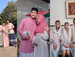 10 Potret OOTD Kompak Keluarga Artis Tanah Air Rayakan Lebaran