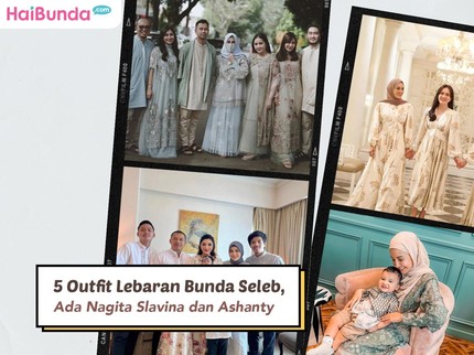 5 Outfit Lebaran Bunda Seleb, Ada Nagita Slavina dan Ashanty