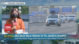 VIDEO: Arus Balik Mulai Terlihat di Tol Jakarta-Cikampek