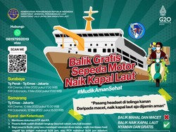 Pemudik Motor Bisa Naik Kapal Gratis Saat Arus Balik, Ini Jadwal-Syaratnya